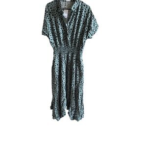 Polka Dot Green Dress